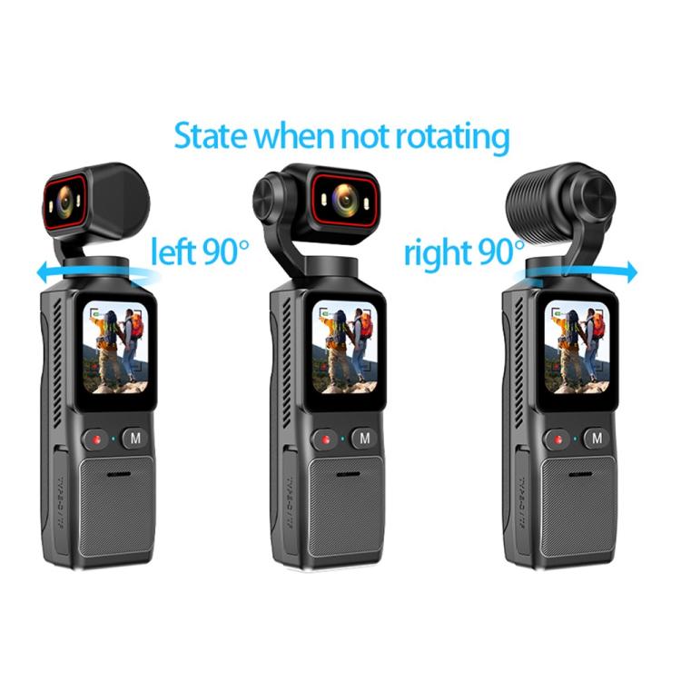 L19 Cámara de acción 4K con pantalla táctil de 1,69 pulgadas y conectividad Wi-Fi, estabilización de imagen y función VLOG. Cámara de bolsillo., L19