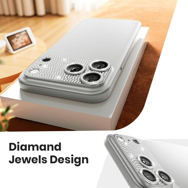 Película para lentes de cámara Kalebol All-in-One Frosted Metal Armor Diamond-Shine, For iPhone 17 Pro Max, For iPhone 17 Pro