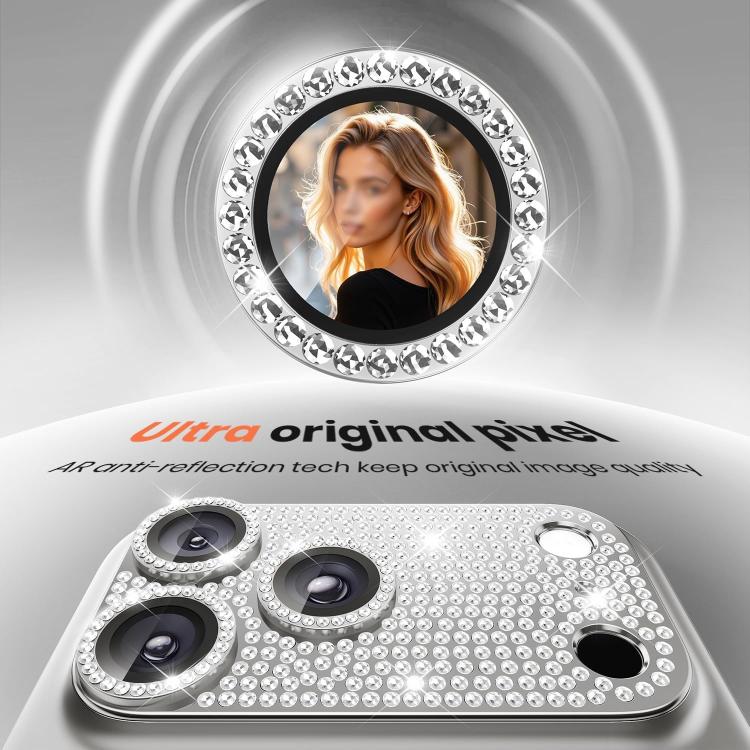 Película para lentes de cámara Kalebol All-in-One Frosted Metal Armor Diamond-Shine, For iPhone 17 Pro Max, For iPhone 17 Pro