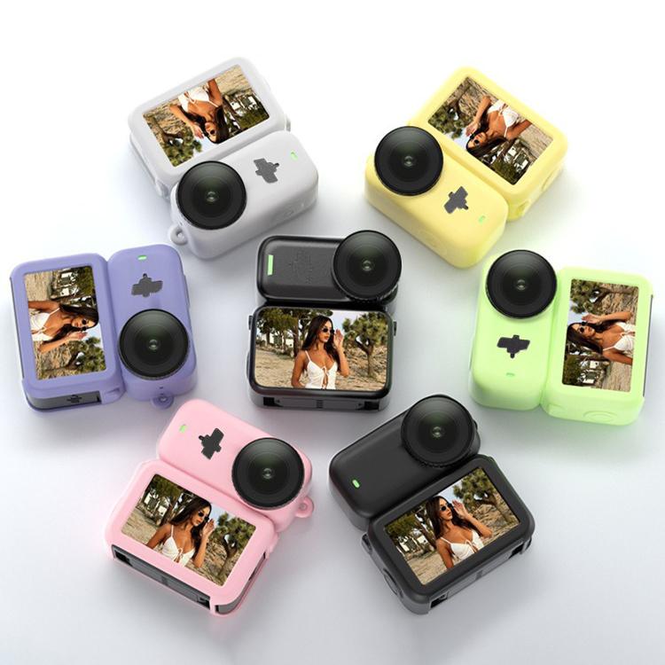 Funda protectora de silicona a prueba de golpes 3 en 1 para módulo de transmisión, lente y cuerpo, con cordón., For DJI Osmo Nano