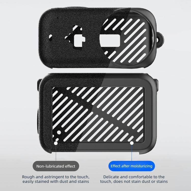 Funda protectora de silicona a prueba de golpes 3 en 1 para módulo de transmisión, lente y cuerpo, con cordón., For DJI Osmo Nano