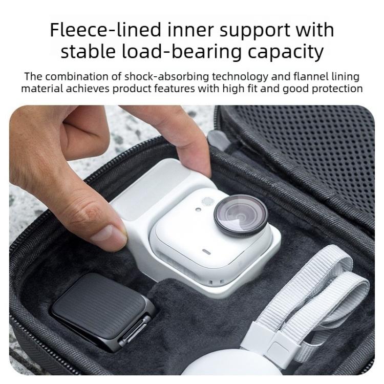 Bolsa de almacenamiento portátil para cámaras de acción con correa de mano, For Insta360 GO Ultra
