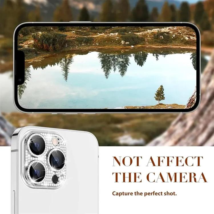 Película para lentes de cámara Kalebol All-in-One Frosted Metal Armor Diamond-Shine, For iPhone 16 Pro Max, For iPhone 16 Pro, For iPhone 16 Plus, For iPhone 16, For iPhone 15 Pro Max, For iPhone 15 Pro