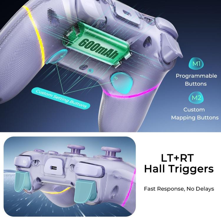 Controladores de juegos con joystick de doble efecto Hall, For Switch 2 / PC / ipad / Tesla Model 3/Y/S/X