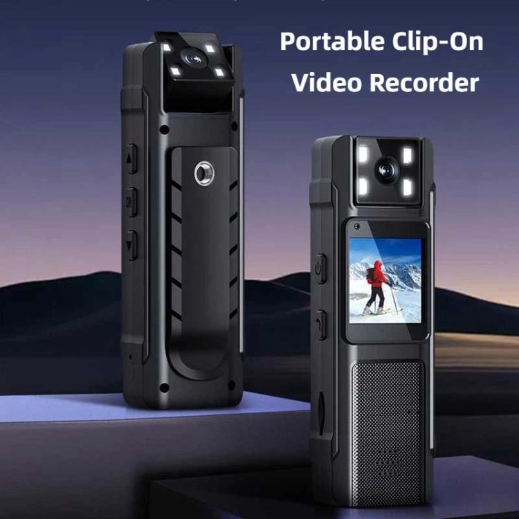 Cámara de vídeo portátil 4K con clip y lente giratoria de 180 grados., DS-DG90144
