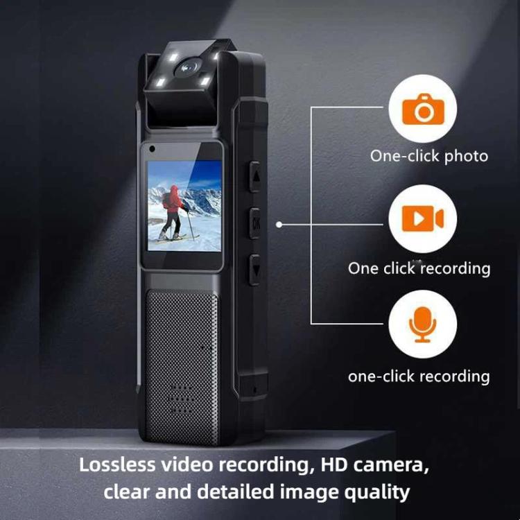 Cámara de vídeo portátil 4K con clip y lente giratoria de 180 grados., DS-DG90144