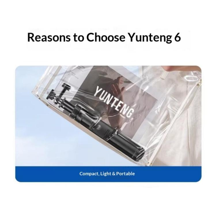Trípode con palo selfie YUNTENG VCT-363 para smartphone / DJI Pocket 3, VCT-363