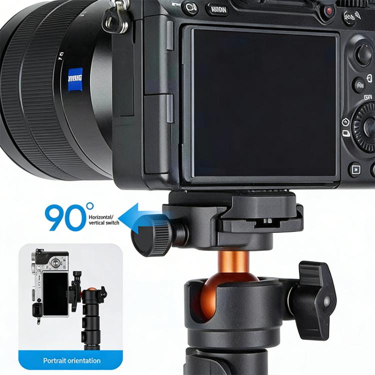 Trípode para cámara YUNTENG VCT-8068 para transmisión en vivo, ajustable, con soporte para teléfono de 1,98 m., VCT-8068