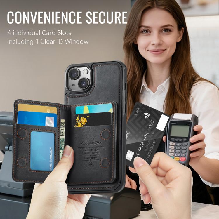 Funda para teléfono CaseMe Me80 Series con cartera desmontable, magnética, RFID y de piel vegana., For iPhone 13, For iPhone 12 / 12 Pro, For iPhone 12 Pro Max, For iPhone 11 Pro Max, For iPhone 11, For iPhone 11 Pro
