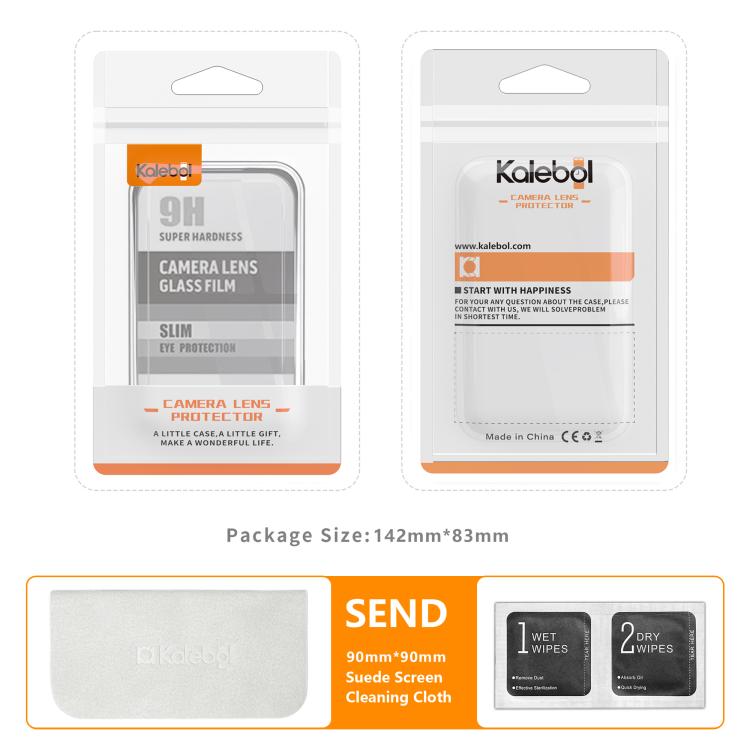 Protector de pantalla de cristal templado Kalebol HD antihuellas con lente de cámara integrada y realidad aumentada, serigrafiado., For iPhone 17e / 16e, For iPhone 17 Pro Max, For iPhone 17 Pro, For iPhone 17, For iPhone Air                           ...