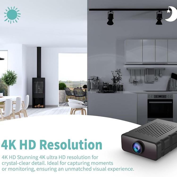 L28 Soporte Gran Angular HD Visión Nocturna Cámara WiFi Mini Cámara Detección de Movimiento Inteligente Grabadora Remota, L28