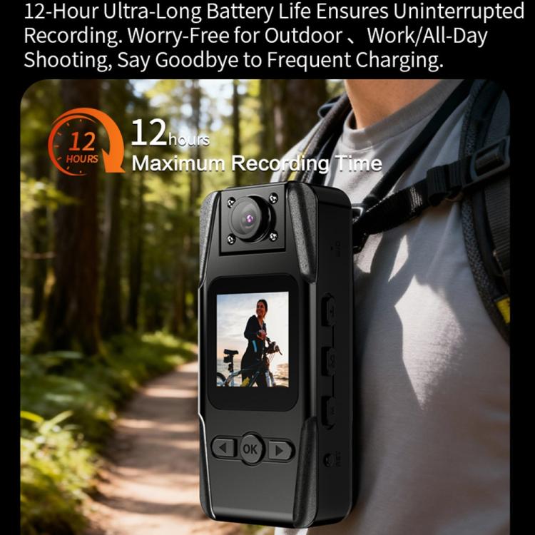 Cámara deportiva portátil L16 WiFi con visión nocturna infrarroja y clip magnético HD para exteriores., L16