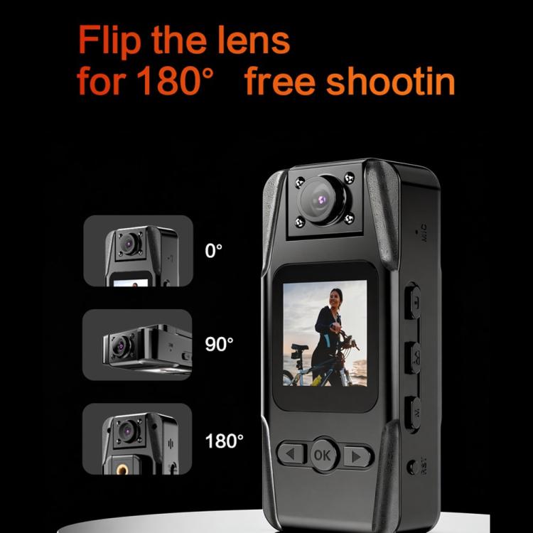 Cámara deportiva portátil L16 WiFi con visión nocturna infrarroja y clip magnético HD para exteriores., L16