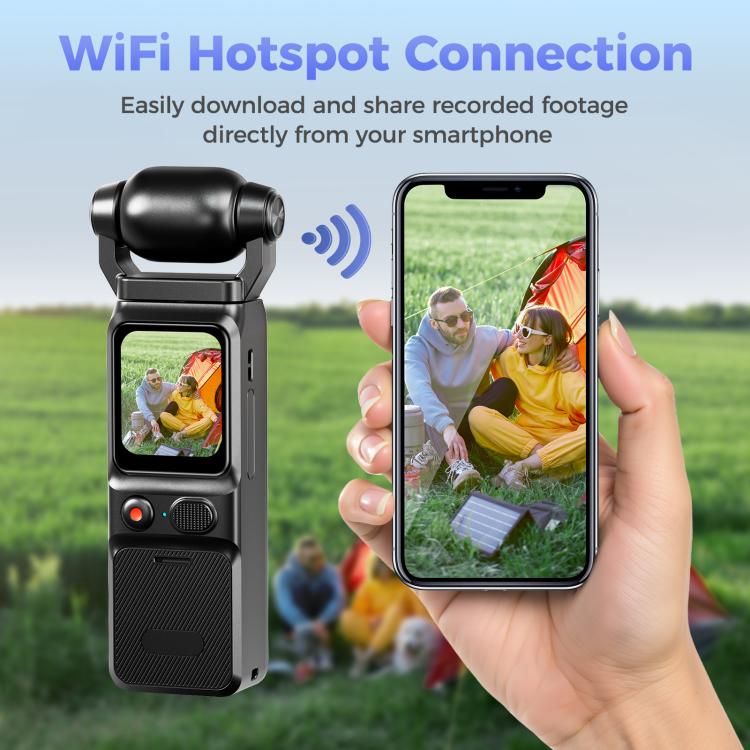 Cámara de acción inalámbrica L18 para exteriores con estabilización giroscópica, pantalla táctil de 1,69 pulgadas y grabación 4K., L18