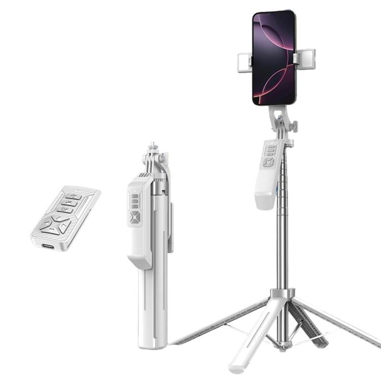 Estabilizador de mano antivibración P18TK, trípode extensible de 4 patas de 1,8 m, palo selfie Bluetooth., P18TK