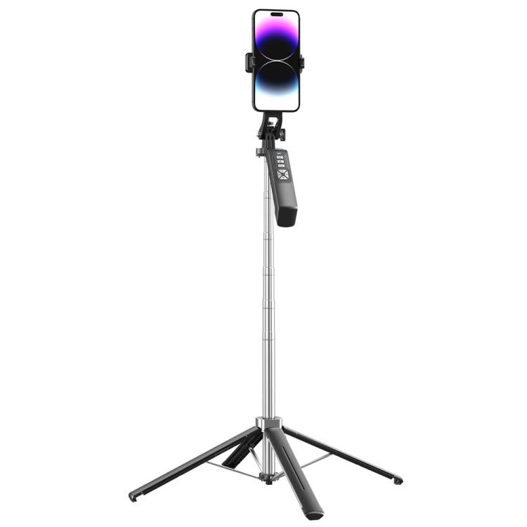 Estabilizador de mano antivibración P18TK, trípode extensible de 4 patas de 1,8 m, palo selfie Bluetooth., P18TK