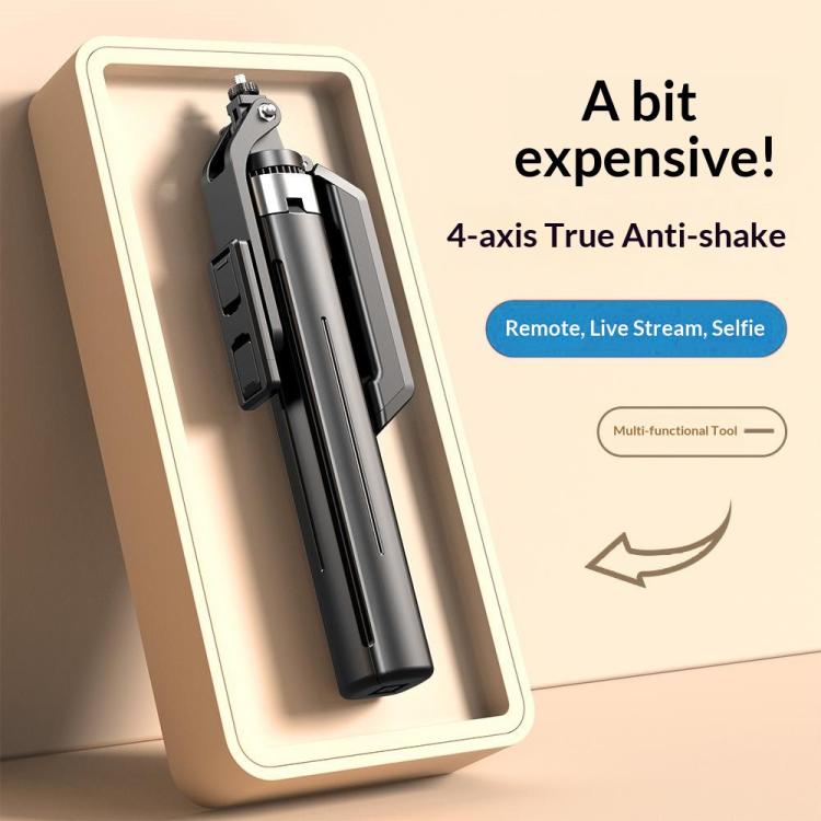 Estabilizador de mano antivibración P18TK, trípode extensible de 4 patas de 1,8 m, palo selfie Bluetooth., P18TK