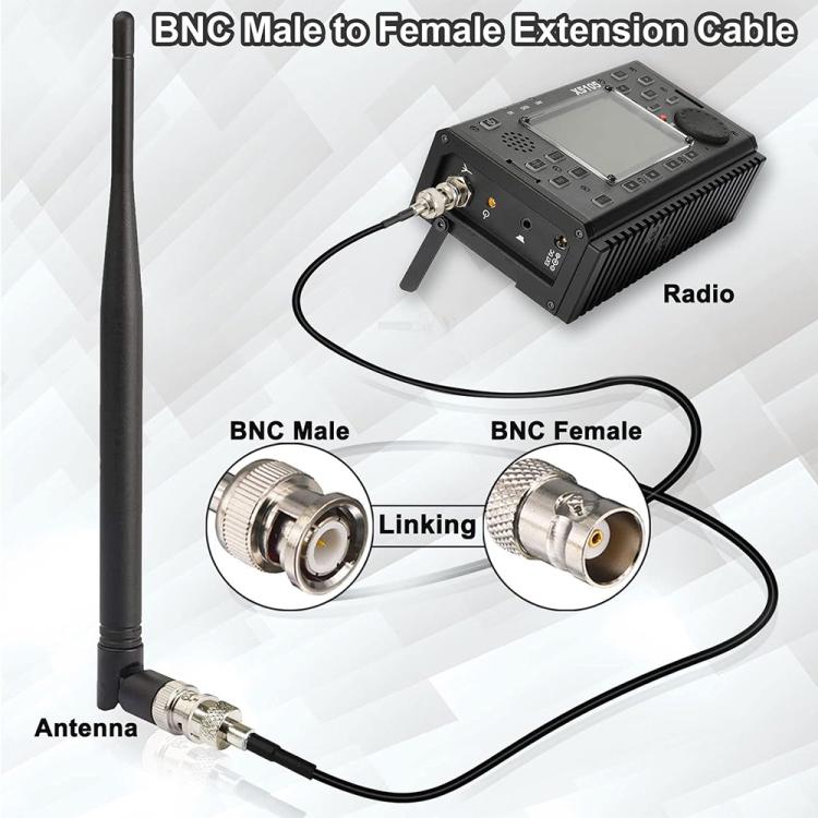 Cable de extensión JUNSUNMAY RG59U BNC hembra a hembra para sistemas de cámaras de seguridad CCTV., 50cm, 100cm, 150cm
