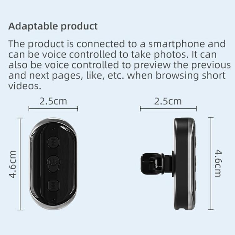 Controlador de obturador B3, control remoto inalámbrico para cámara, control por voz inteligente, control remoto Bluetooth.
