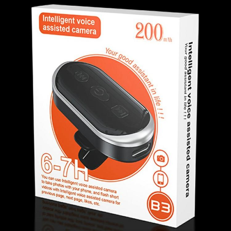 Controlador de obturador B3, control remoto inalámbrico para cámara, control por voz inteligente, control remoto Bluetooth.