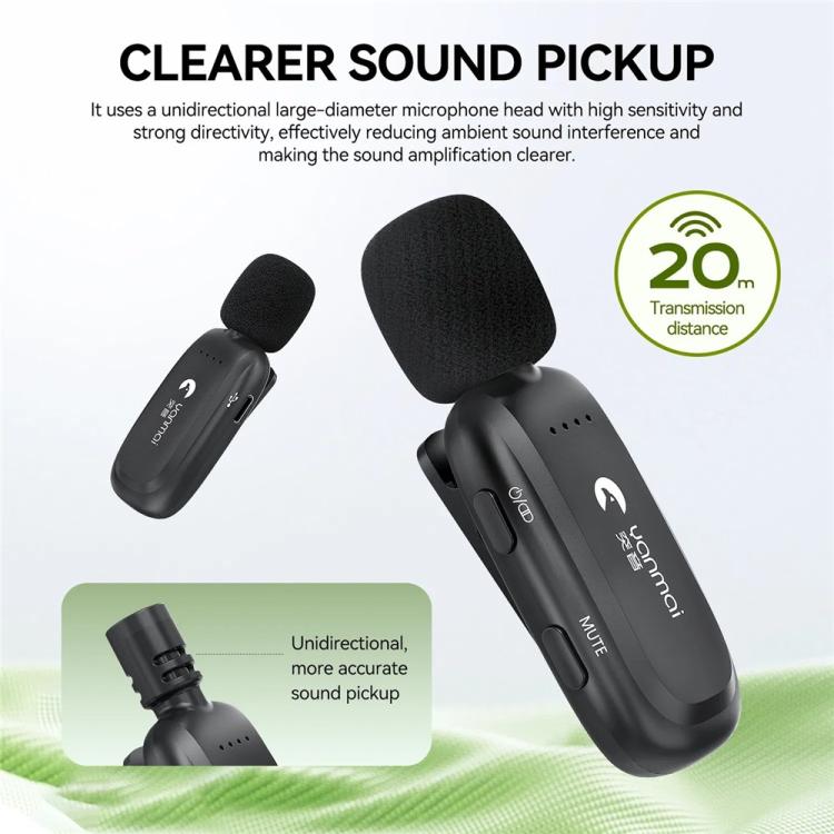 Micrófono de diadema YANMAI K3 Pro para enseñanza, sistema de amplificación de voz inalámbrico Bluetooth 2.4G.