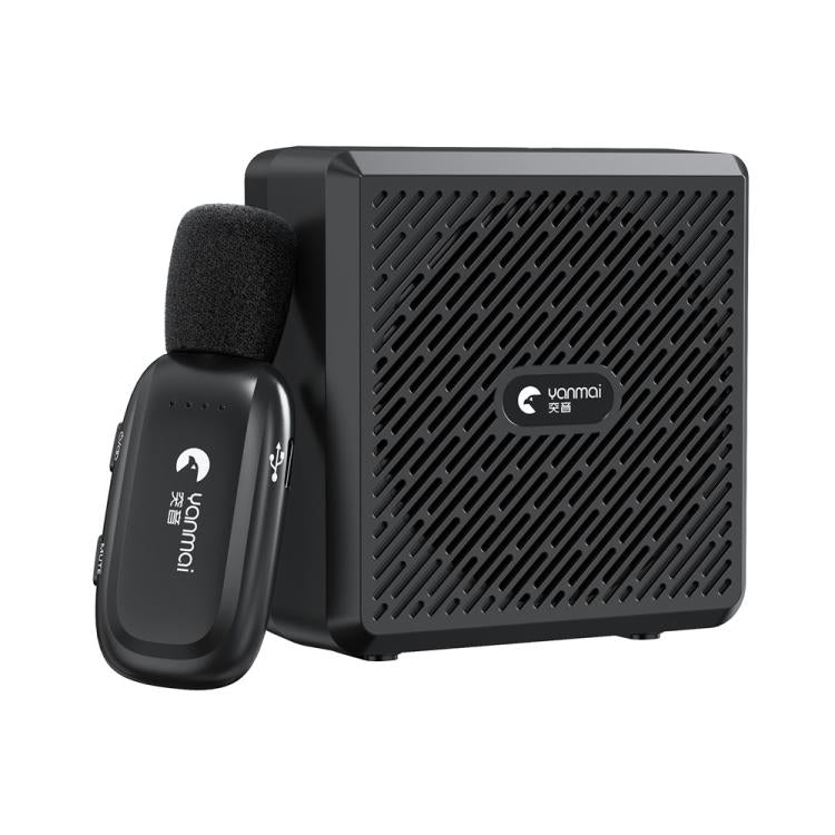Micrófono de solapa con amplificador de voz Bluetooth inalámbrico 2.4G YANMAI K5 para enseñanza/formación