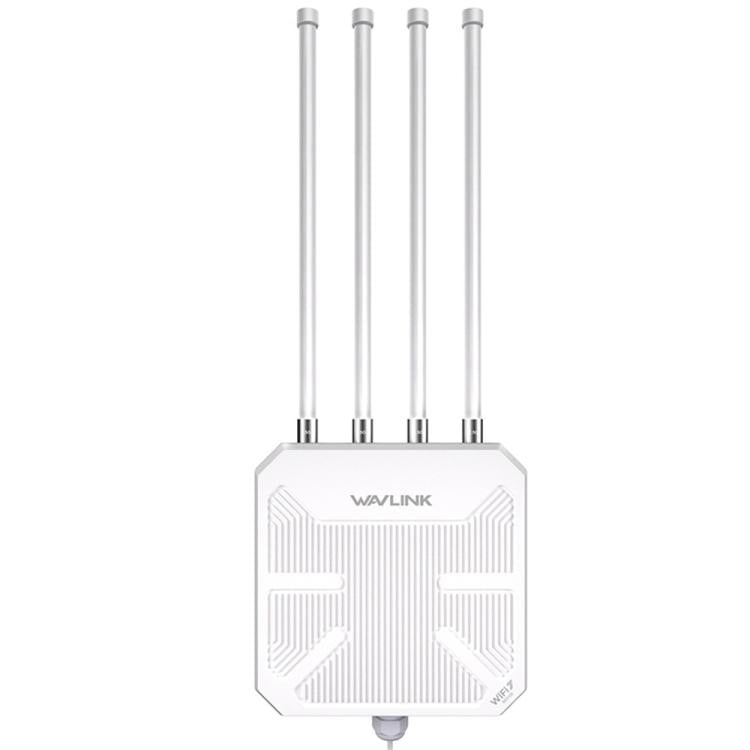 Router WiFi 7 para exteriores WAVLINK BE5100 WN573HBE2 con antena de alta ganancia de 8 dBi, resistente al agua IP67., US Plug, EU Plug, UK Plug, AU Plug