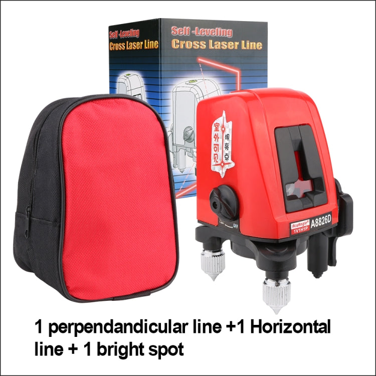 A8826D Nivel láser 3D autonivelante 2 láseres de línea Láseres verticales horizontales Nivel 360 Trípode Mini niveles láser