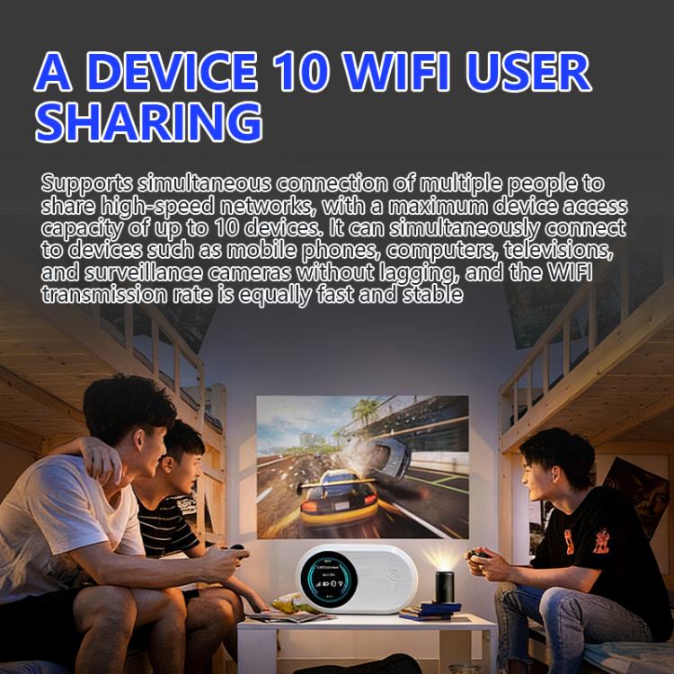Router inalámbrico portátil M10 Pro 4G LTE WiFi 6 con punto de acceso móvil y pantalla OLED a color.