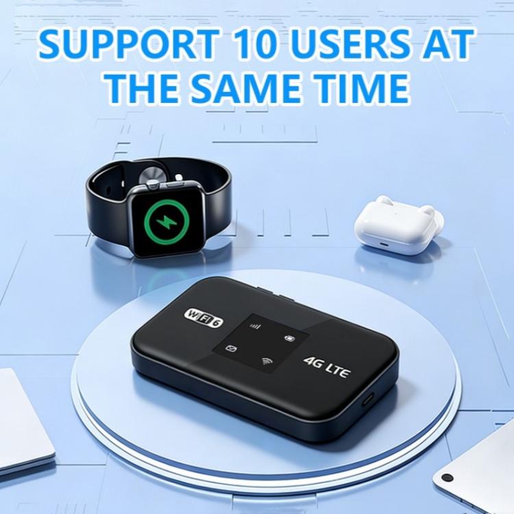 MF967P-E Punto de acceso portátil de 300 Mbps, router WiFi móvil 4G LTE 6, versión euroasiática con luz de color., MF967P-E