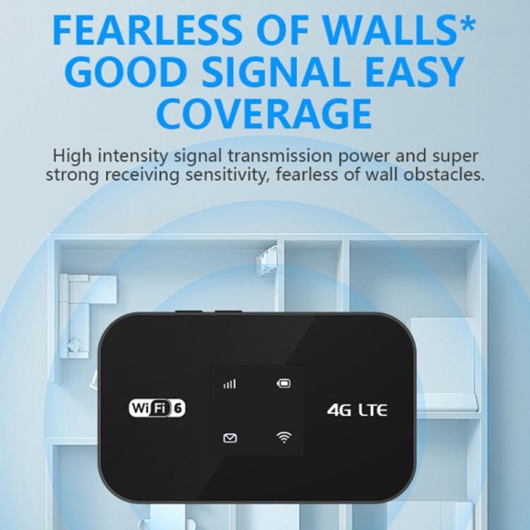 MF967P-E Punto de acceso portátil de 300 Mbps, router WiFi móvil 4G LTE 6, versión euroasiática con luz de color., MF967P-E
