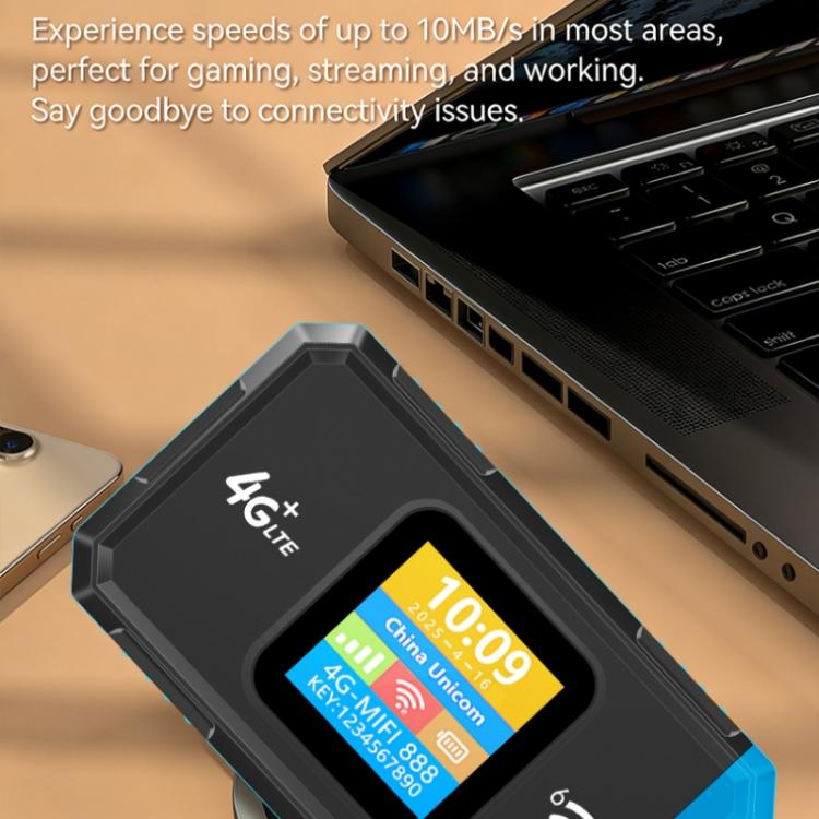 Router portátil MF967B-E con pantalla a color, WiFi 6 de 300 Mbps y función de punto de acceso móvil 4G LTE (versión euroasiática)
