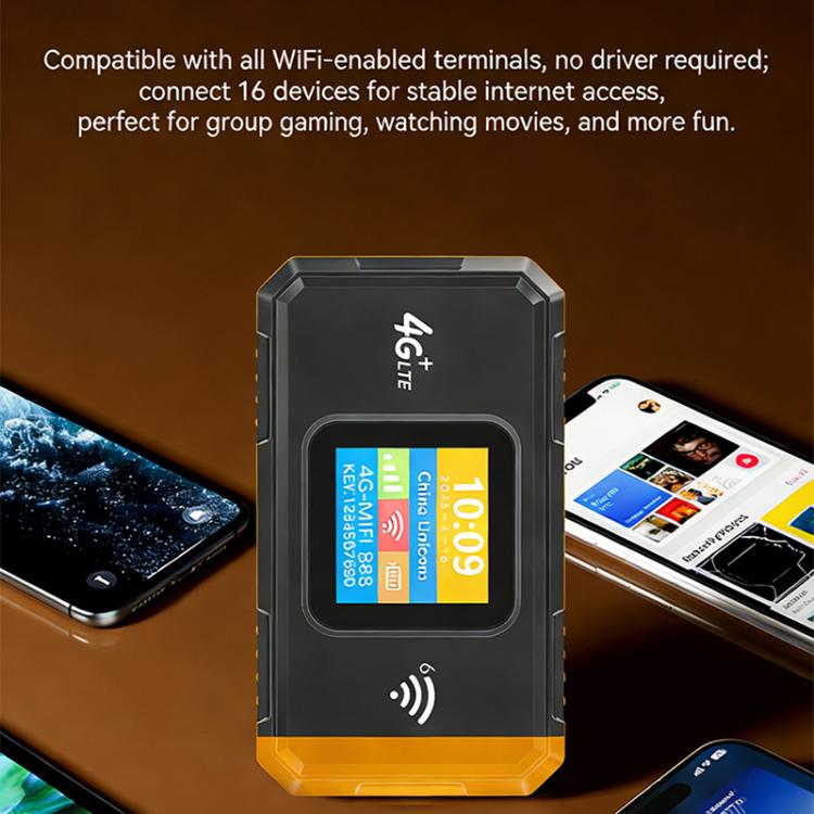 Router portátil MF967B-E con pantalla a color, WiFi 6 de 300 Mbps y función de punto de acceso móvil 4G LTE (versión euroasiática)