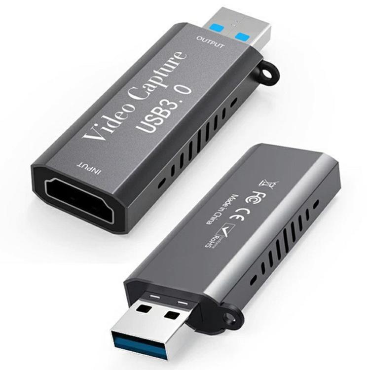 Adaptador de captura de vídeo HU-07 HD a USB 3.0 para grabación de juegos 1080P a 60Hz, HU-07