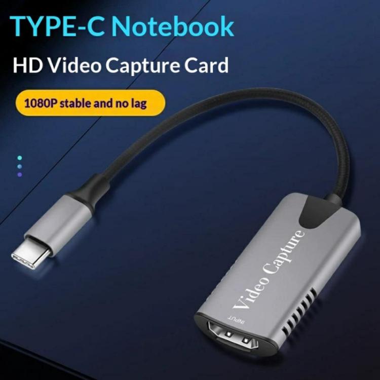 Tarjeta de captura de vídeo HU-04C para transmisión en directo de juegos en 4K mediante HDMI a USB tipo C, HU-04C