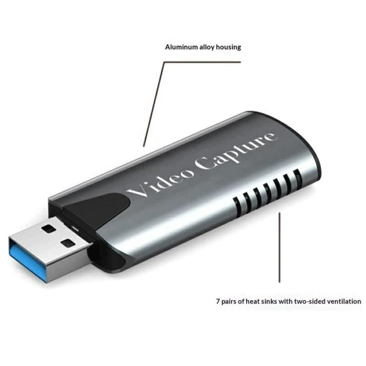 Tarjeta de captura de vídeo HU-03 1080P HDMI a USB 3.0 para Nintendo Switch / PS4 / Teléfono / PC, HU-03