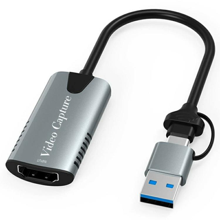Tarjeta de captura de vídeo HU-04A 1080P 60Hz HDMI a USB Tipo-C / USB 2 en 1, HU-04A