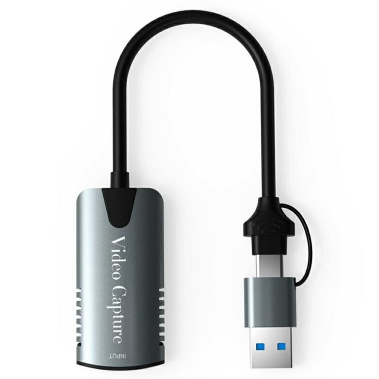 Tarjeta de captura de vídeo HU-04A 1080P 60Hz HDMI a USB Tipo-C / USB 2 en 1, HU-04A