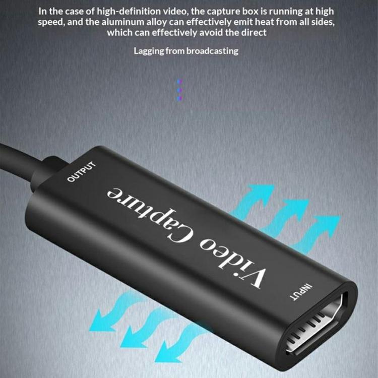 Cable adaptador HU-02 HDMI a USB 3.0 para tarjeta de captura de vídeo y transmisión en directo de juegos 1080P., HU-02