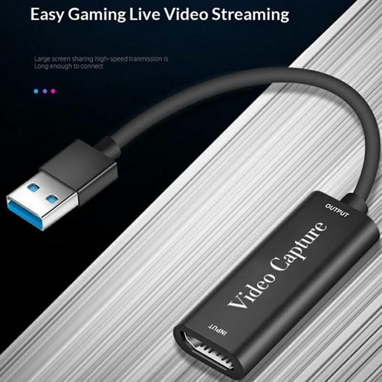 Cable adaptador HU-02 HDMI a USB 3.0 para tarjeta de captura de vídeo y transmisión en directo de juegos 1080P., HU-02