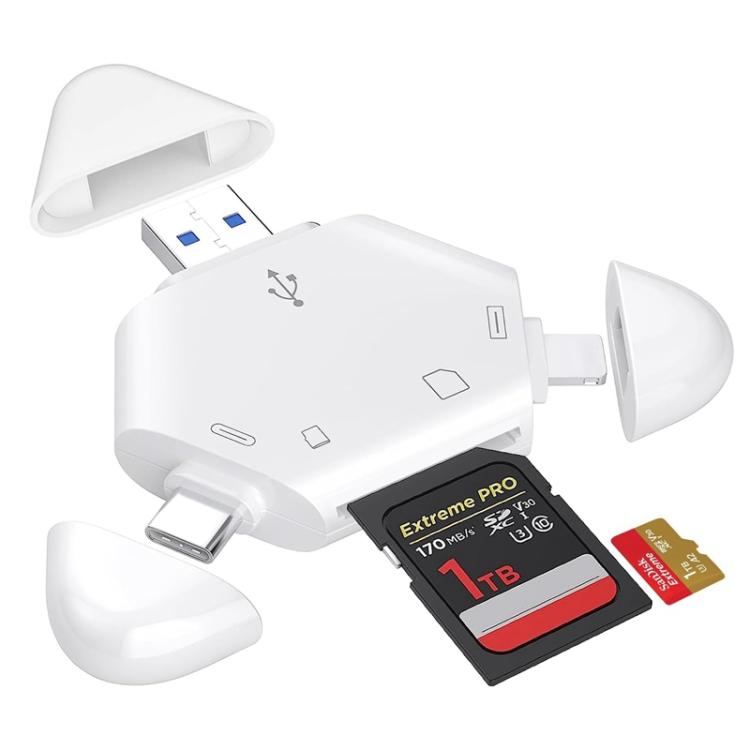 El lector de tarjetas magnéticas SD/TF 3.0 es compatible con teléfonos, drones, cámaras y ordenadores.