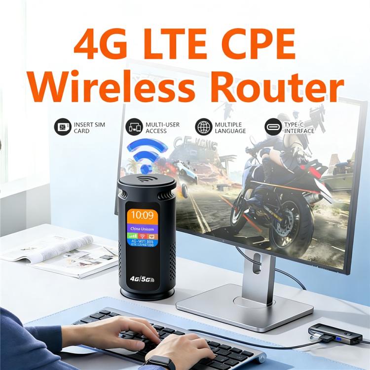 Router WiFi 4G Q52-E versión euroasiática con batería de 3000 mAh, ranura para tarjeta SIM, WiFi 6 CPE y módem de 300 Mbps., US Plug, EU Plug