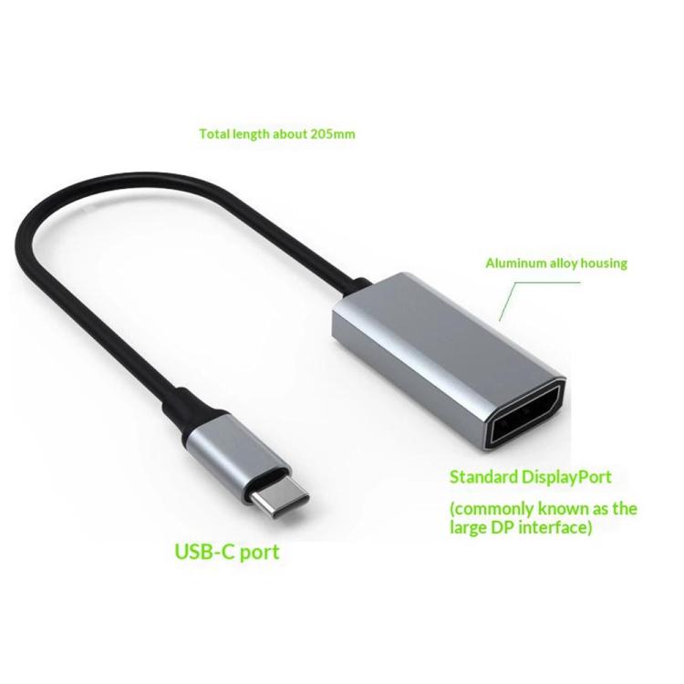 Cable adaptador de vídeo HDMI HC-67 DP 1.4 4K, conector macho tipo C a cable hembra DisplayPort., HC-67