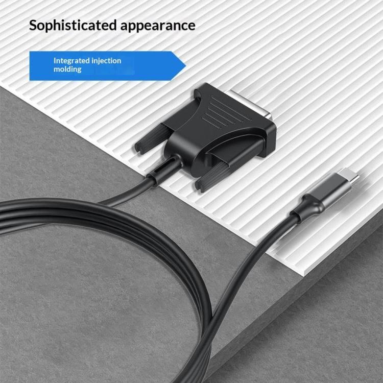 Cable adaptador HC-65 USB 3.1 Tipo-C a DVI 1080P