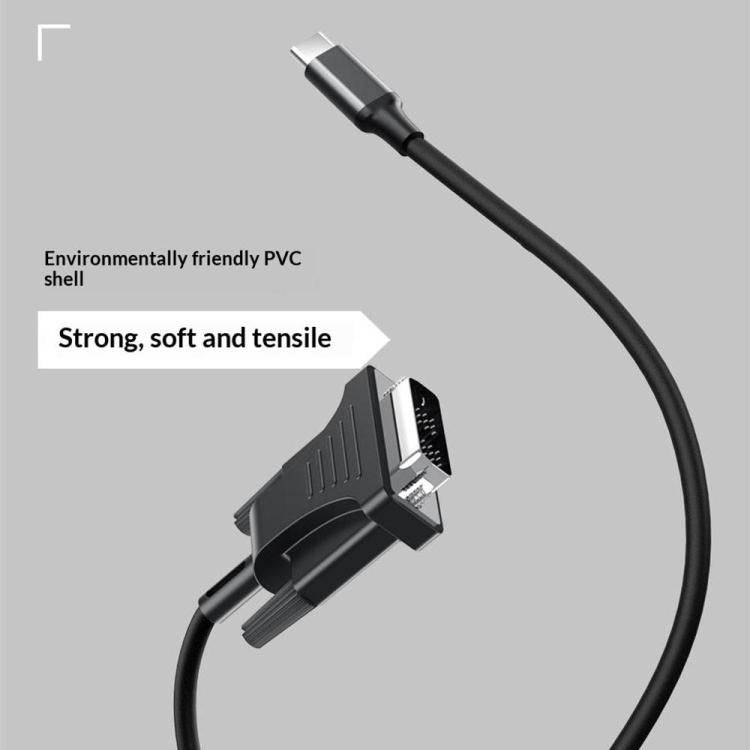 Cable adaptador HC-65 USB 3.1 Tipo-C a DVI 1080P