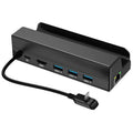 HC-86E Hub de carga Gigabit Ethernet 4K HD PD 60W 6 en 1 para consolas de videojuegos, HC-86E