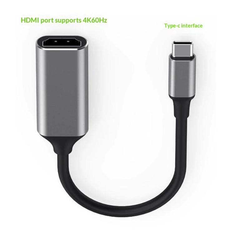 Adaptador HC-61 HDMI Video Audio Sync Cable Tipo-C a HDMI 4K / 60Hz, HC-61