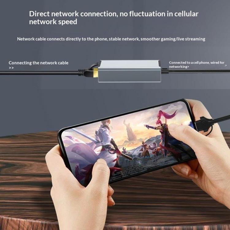 Adaptador Ethernet HC-72S USB-C/USB-A a RJ45 de 100 Mbps, HC-72S