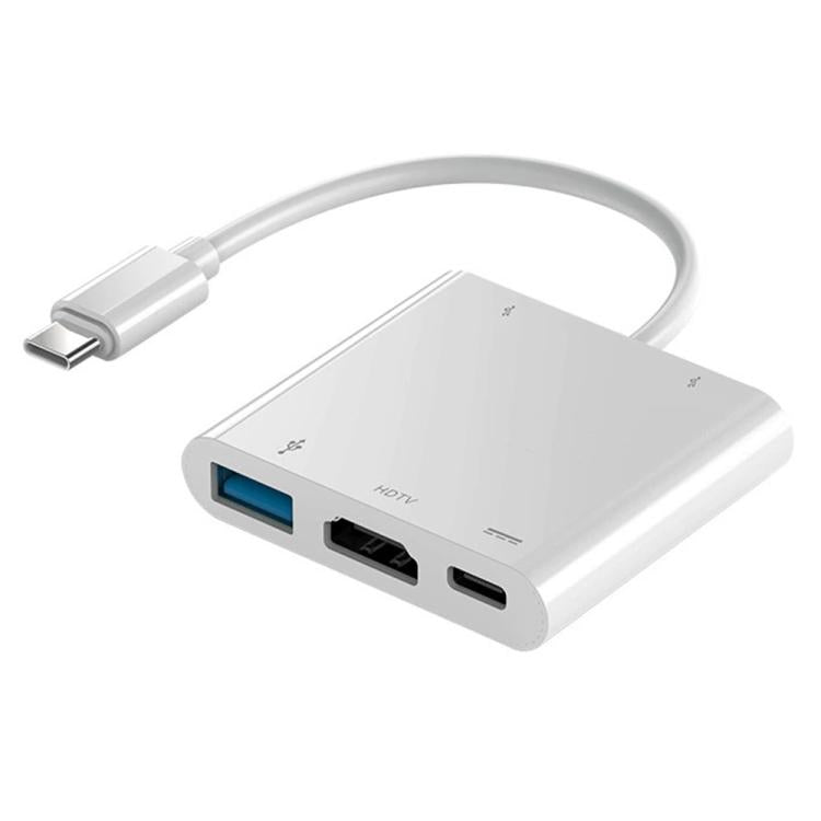 Estación de acoplamiento HC-04D 5 en 1, adaptador divisor USB 3.0/2.0 USB-C a 4K HD, concentrador USB-C., HC-04D
