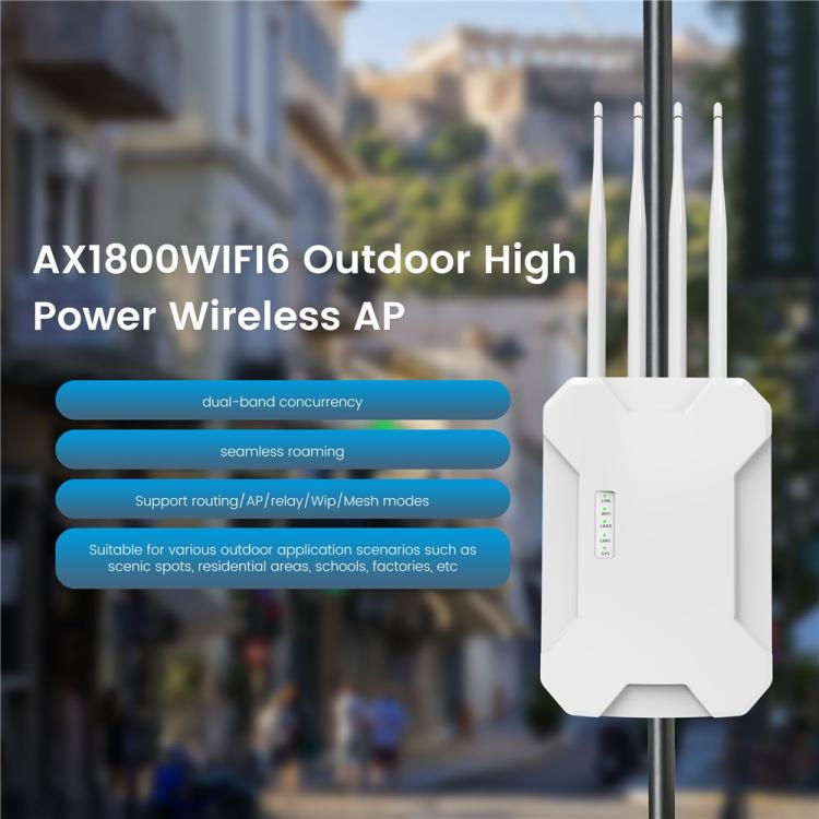 Punto de acceso inalámbrico para exteriores HW1800S WiFi 6 de 1800 Mbps, resistente al agua, doble banda, Gigabit Router, US Plug, EU Plug, UK Plug, AU Plug